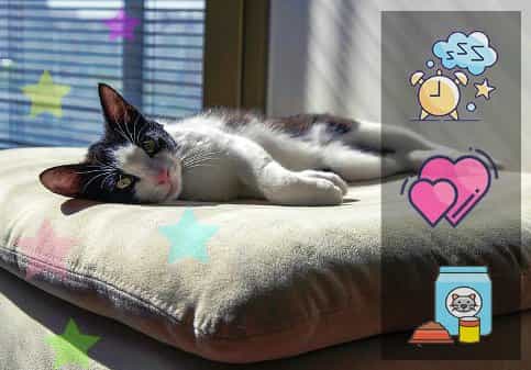 El gato también da muestras de afecto